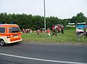 Schwerer Unfall mit Reisebus Lohmar Donrather Dreieck P038